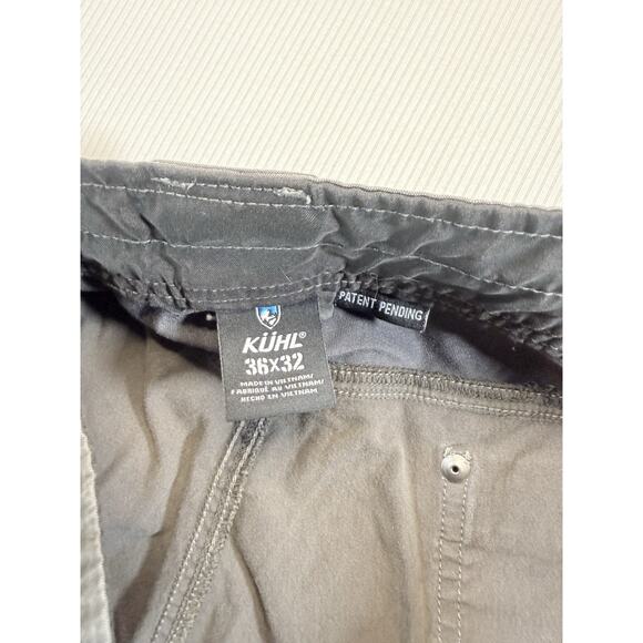 KÜHL Men’s 36x32 Gray Stretch Outdoor Hiking Pants Utility Cargo - Picture 8 of 11